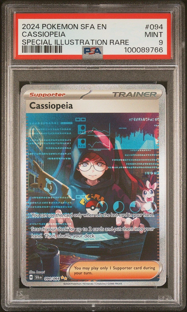 2024 Pokemon Sfa En-shrouded Fable 094 Cassiopeia Special Illustration Rare PSA
