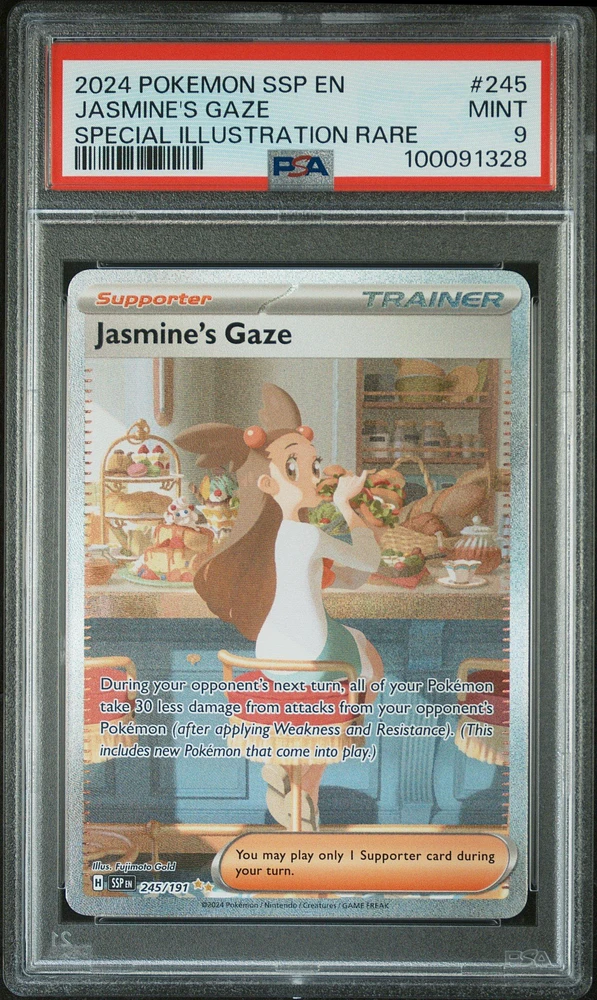 2024 Pokemon Ssp En-surging Sparks 245 Jasmine's Gaze Special Illustration Rare PSA