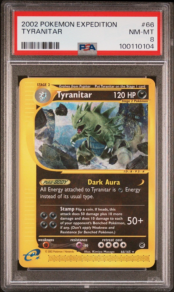 2002 Pokemon Expedition 66 Tyranitar PSA