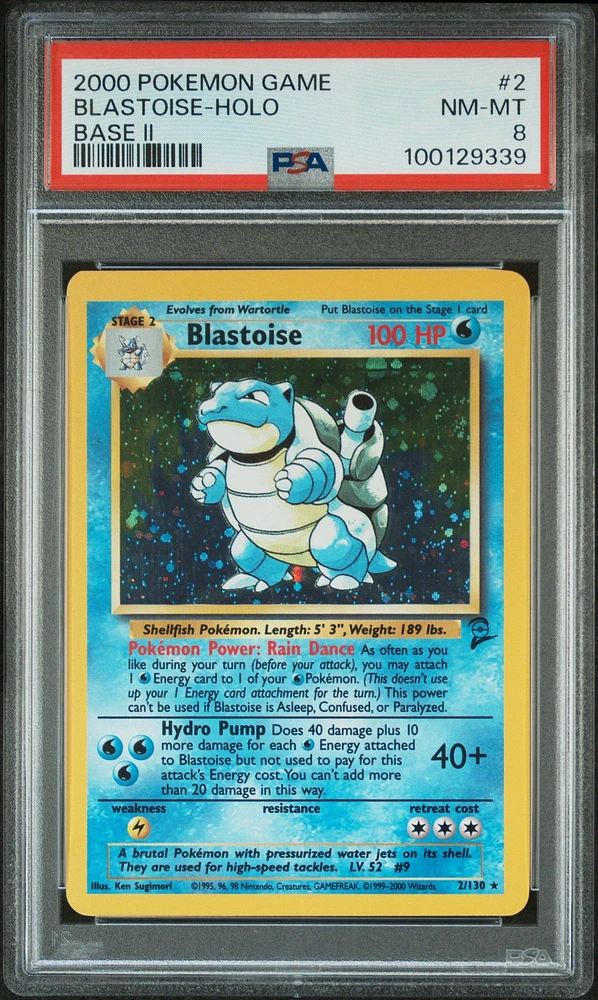 2000 Pokemon Game Base Ii 2 Blastoise-holo PSA