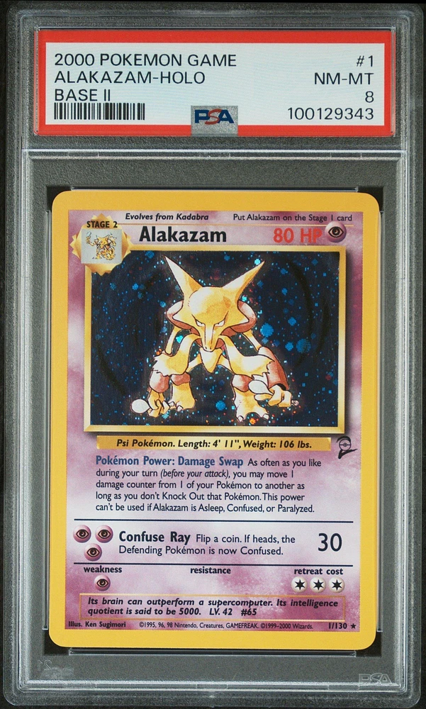 2000 Pokemon Game Base Ii 1 Alakazam-holo PSA