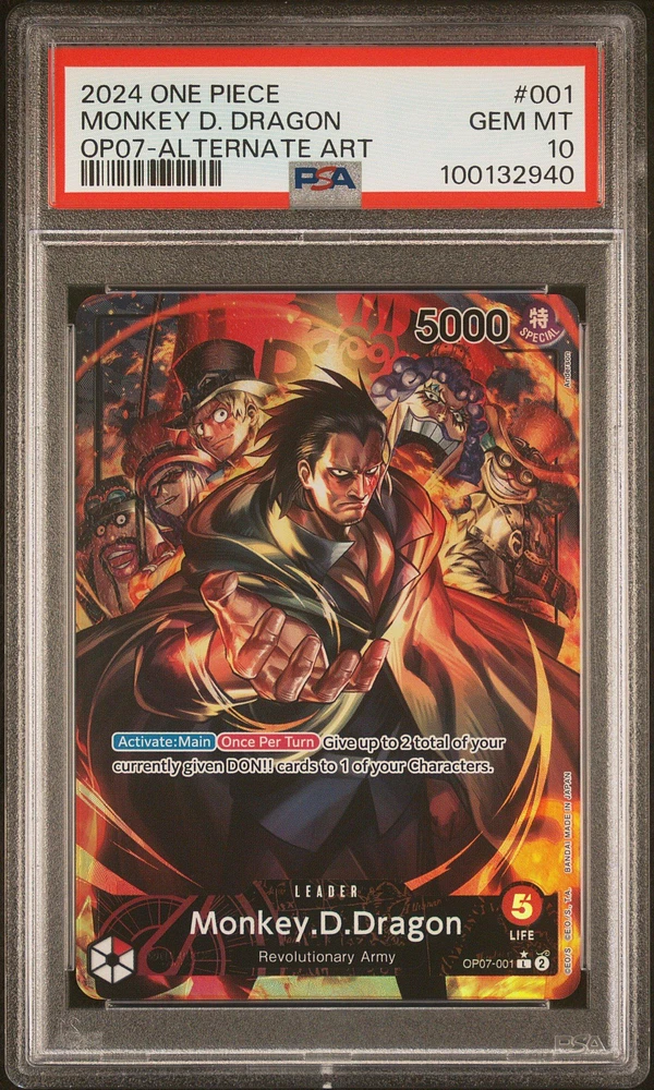 2024 One Piece 500 Years In The Future Monkey D. Dragon Alternate Art PSA 10