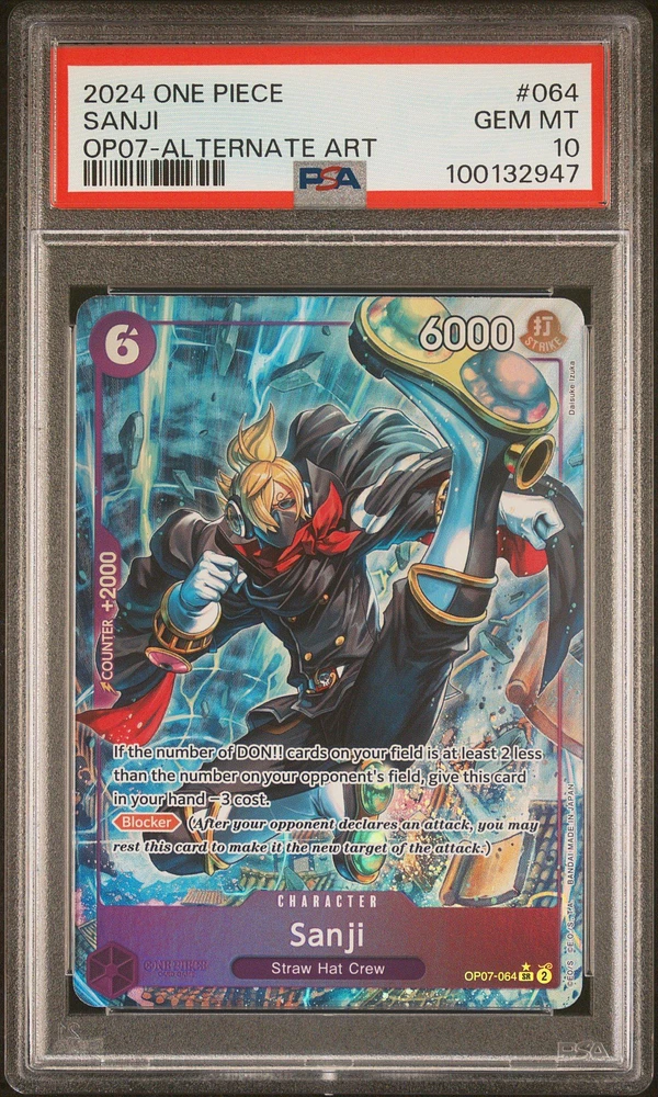 2024 One Piece 500 Years In The Future 064 Sanji Alternate Art PSA 10