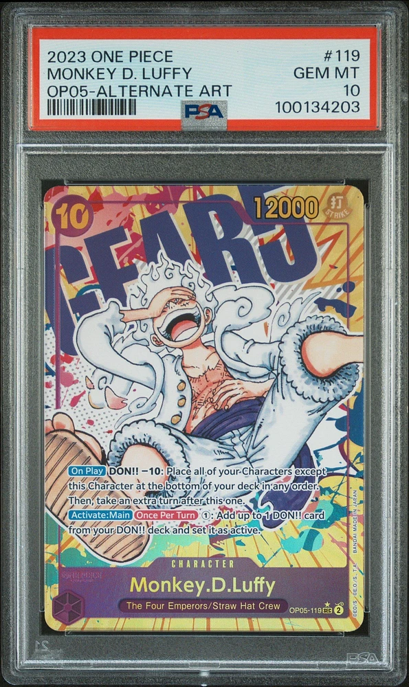 2023 One Piece Awakening Of The New Era Monkey D. Luffy Alternate Art PSA
