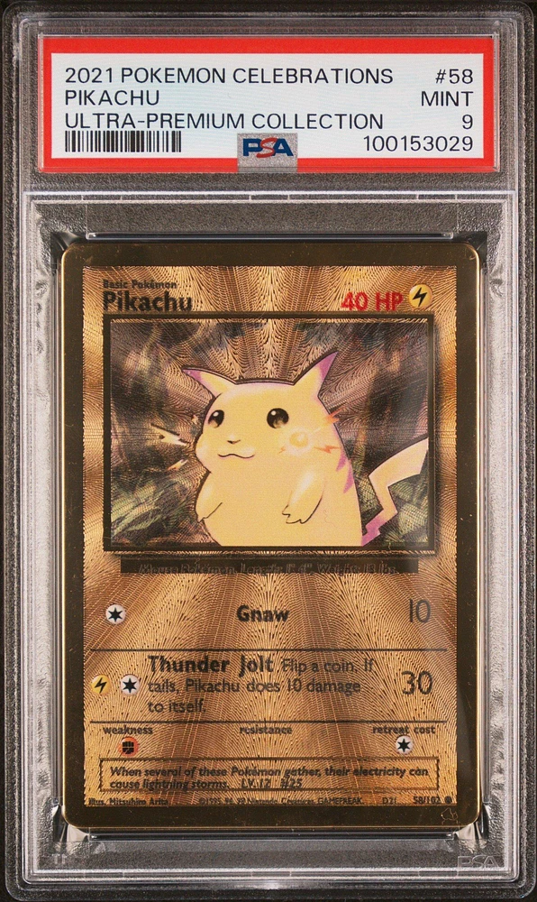 2021 Pokemon Celebrations Ultra-premium Collection 58 Pikachu PSA