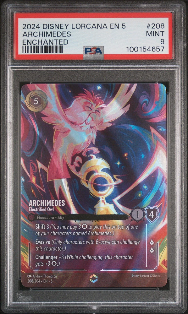 2024 Disney Lorcana En 5-shimmering Skies 208 Archimedes