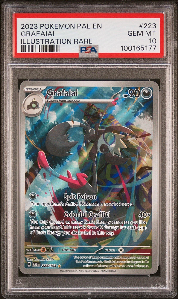 2023 Pokemon Pal En-paldea Evolved 223 Grafaiai Illustration Rare PSA