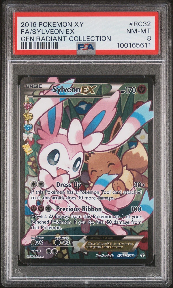 2016 Pokemon Xy Generations Radiant Collection Rc32 Full Art/sylveon Ex PSA
