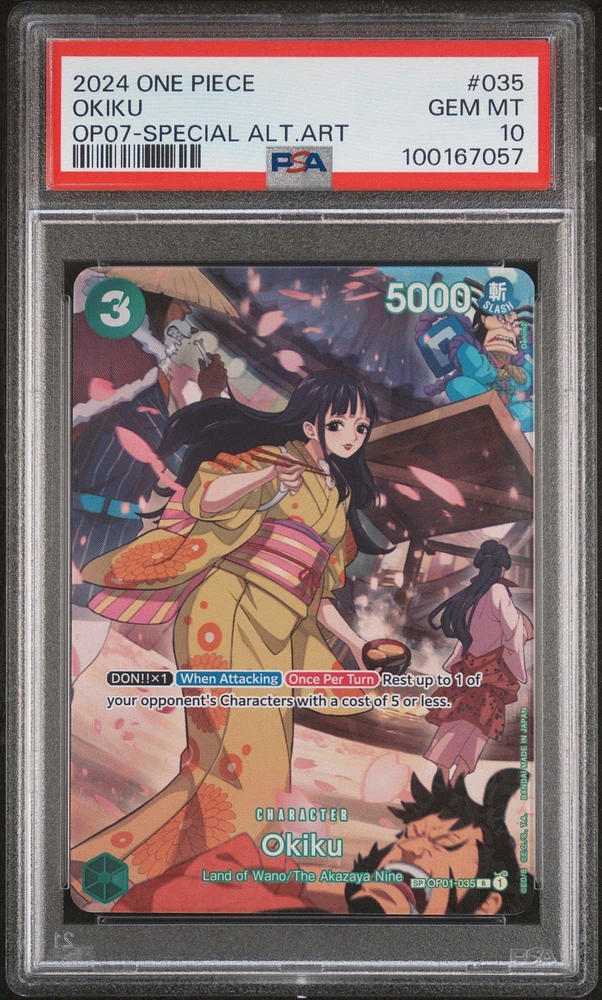2024 One Piece 500 Years In The Future 035 Okiku Special Alternate Art PSA 10