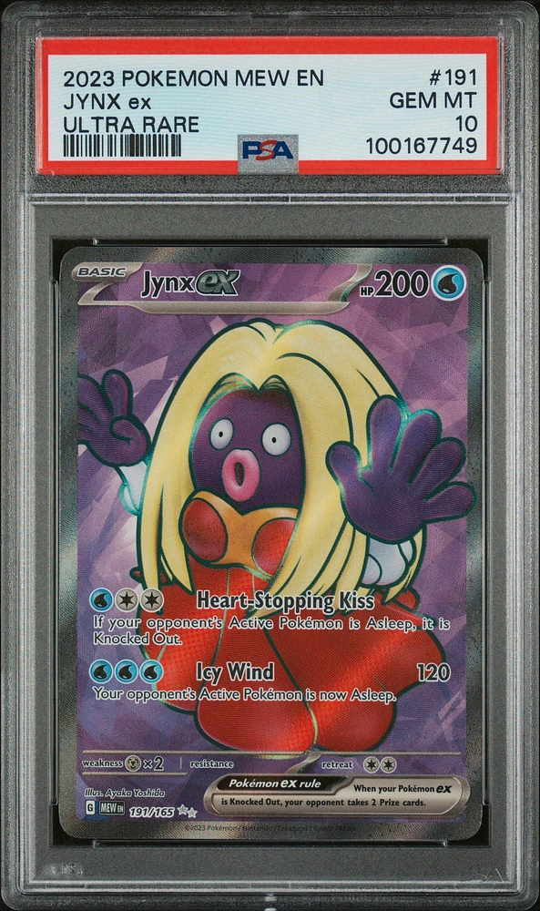 2023 Pokemon Mew En-151 191 Jynx Ex Ultra Rare PSA