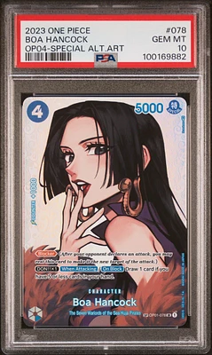 2023 One Piece Kingdoms Of Intrigue 078 Boa Hancock Special Alternate Art PSA 10