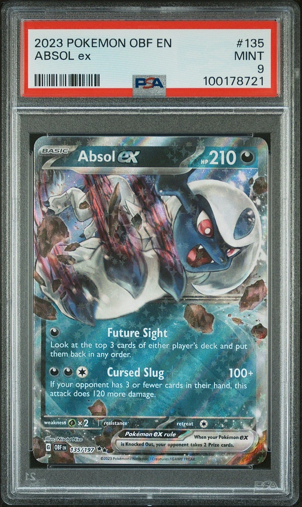 2023 Pokemon Obf En-obsidian Flames Absol Ex PSA