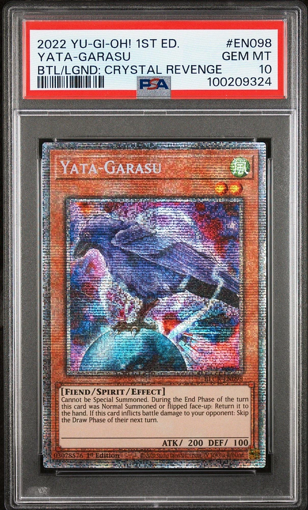 2022 Yu-gi-oh! Battles Of Legend: Crystal Revenge En098 Yata-garasu 1st Edition PSA 10