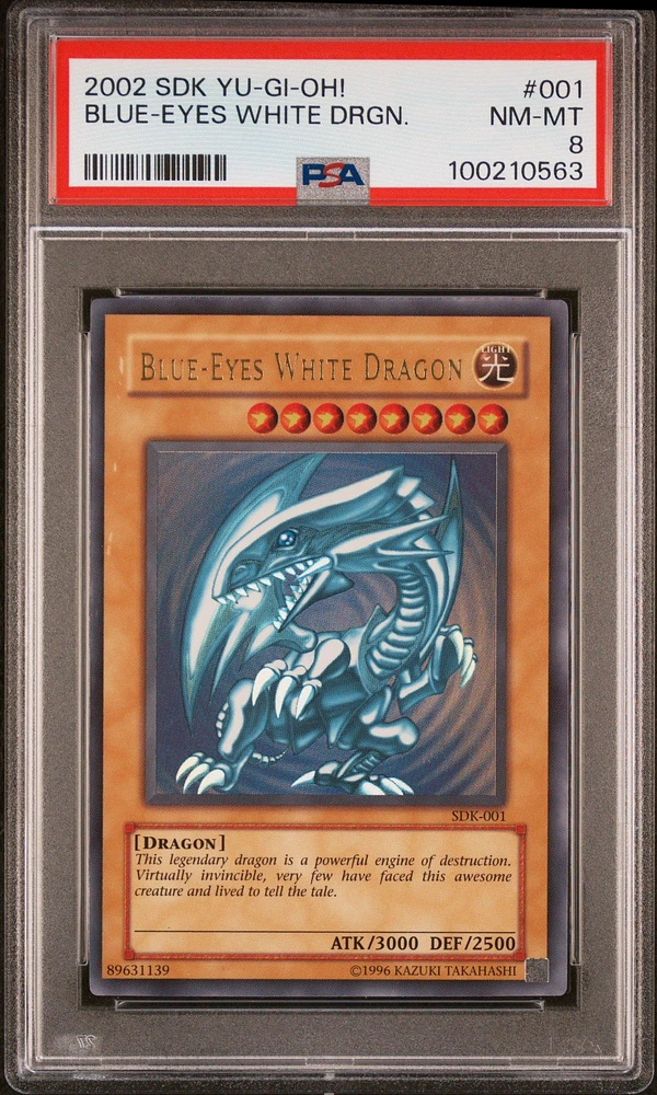 2002 Yu-gi-oh! Starter Deck: Kaiba 001 Blue-eyes White Dragon PSA