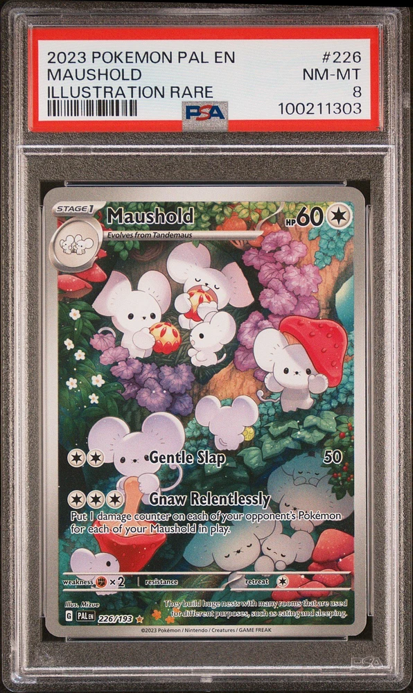 2023 Pokemon Pal En-paldea Evolved 226 Maushold Illustration Rare PSA
