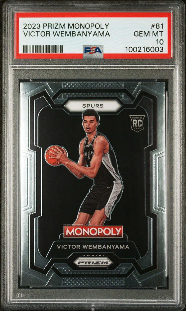 2023 Panini Prizm Monopoly 81 Victor Wembanyama PSA