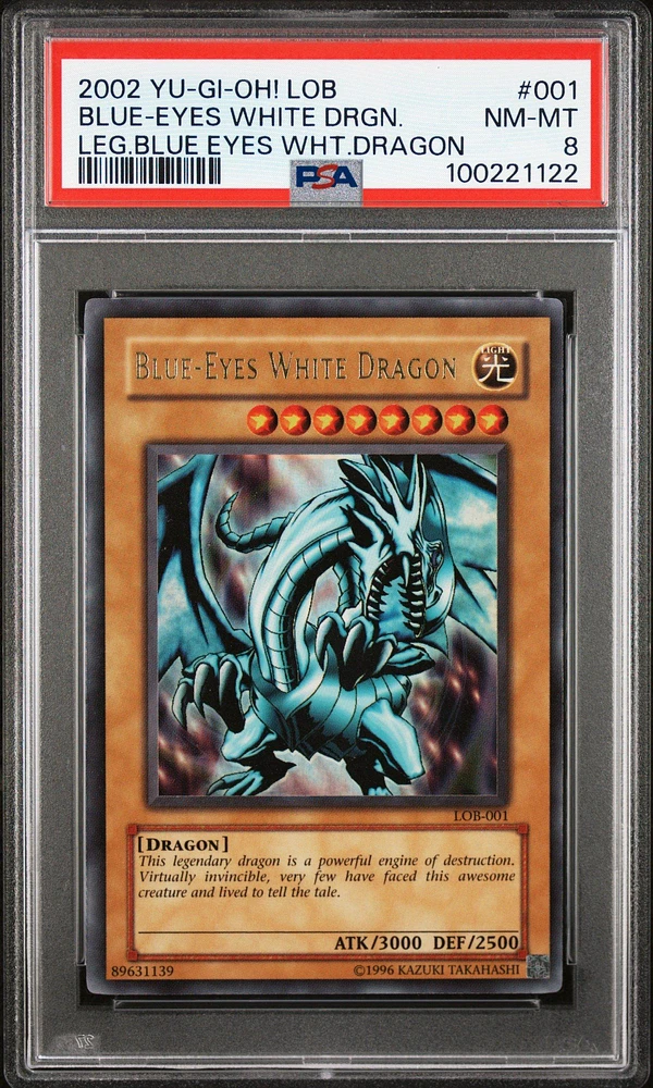 2002 Yu-gi-oh! Lob-legend Of Blue Eyes White Dragon 001 Blue-eyes White Dragon PSA