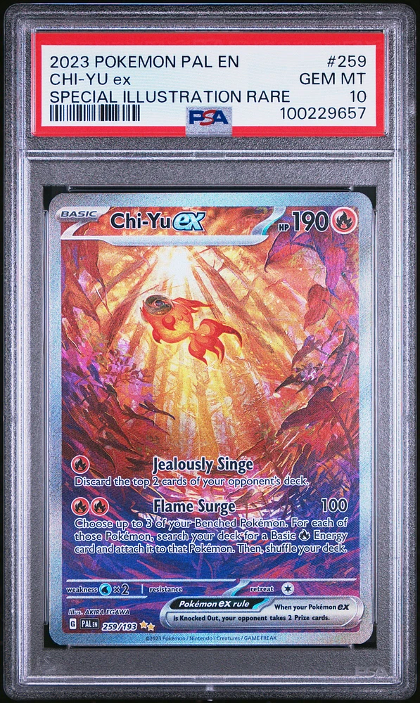 2023 Pokemon Pal En-paldea Evolved 259 Chi-yu Ex Special Illustration Rare PSA
