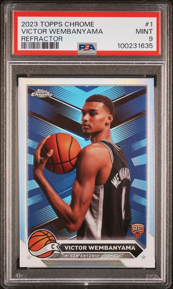 2023 Topps Chrome 1 Victor Wembanyama Refractor PSA