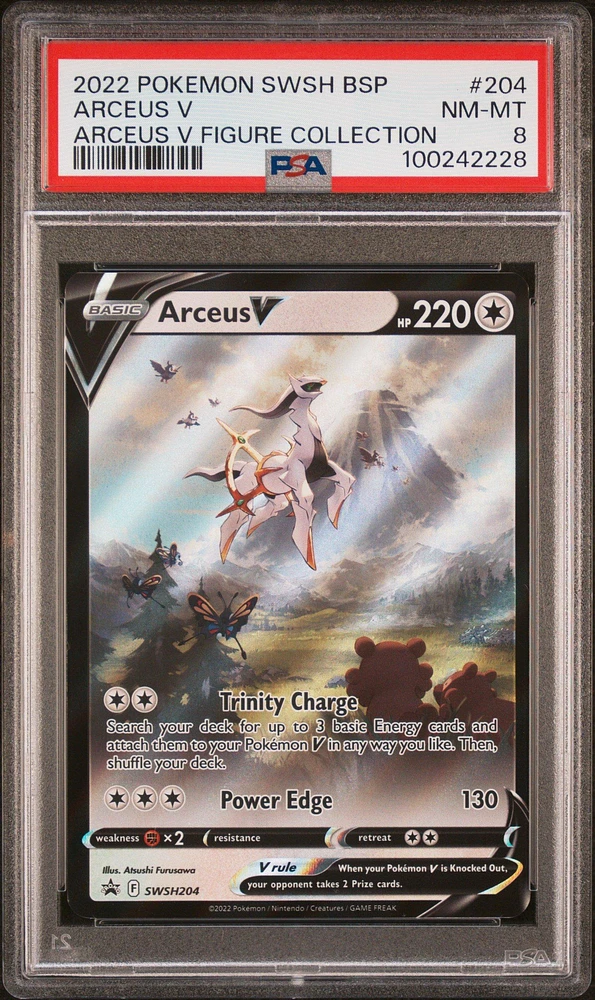 2022 Pokemon Swsh Black Star Promo 204 Arceus V Arceus V Figure Collection PSA