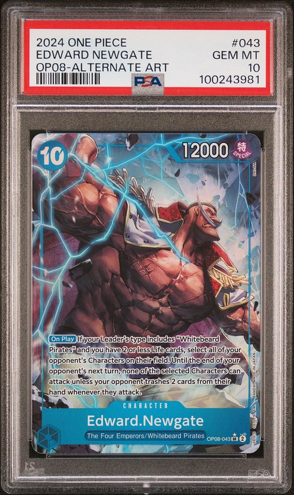 2024 One Piece Two Legends 043 Edward Newgate Alternate Art PSA 10