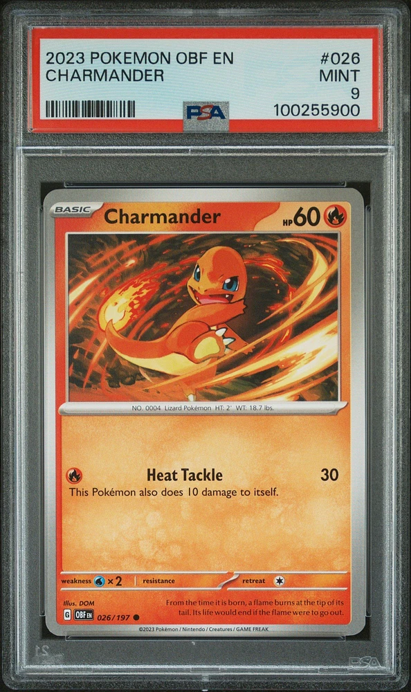 2023 Pokemon Obf En-obsidian Flames 026 Charmander PSA