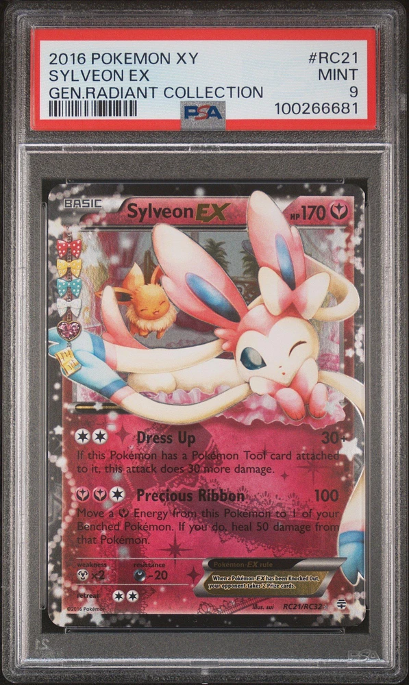 2016 Pokemon Xy Generations Radiant Collection Rc21 Sylveon Ex PSA