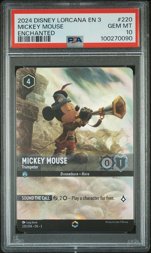 2024 Disney Lorcana En 3-into The Inklands 220 Mickey Mouse