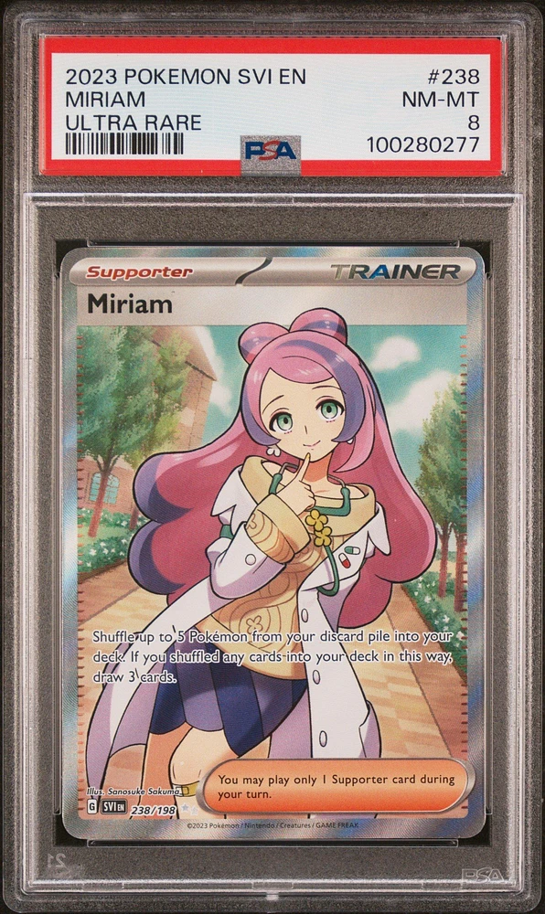 2023 Pokemon Svi En-scarlet & Violet 238 Miriam Ultra Rare PSA