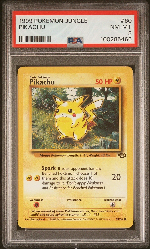 1999 Pokemon Jungle 60 Pikachu PSA