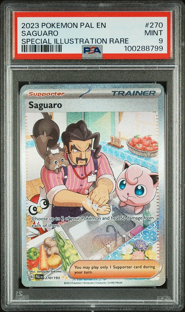 2023 Pokemon Pal En-paldea Evolved 270 Saguaro Special Illustration Rare PSA