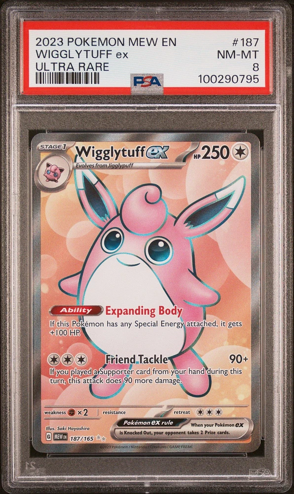 2023 Pokemon Mew En-151 187 Wigglytuff Ex Ultra Rare PSA