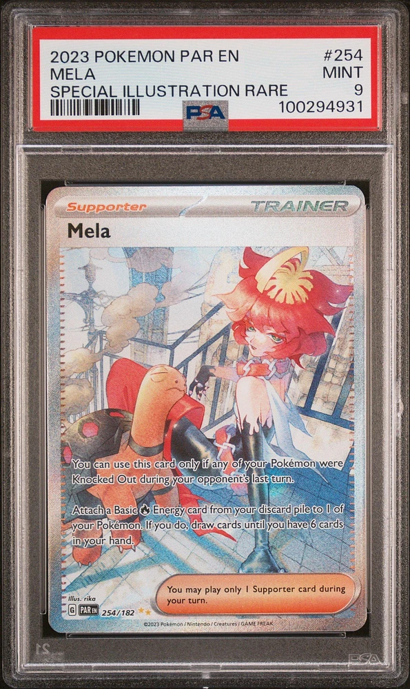 2023 Pokemon Par En-paradox Rift 254 Mela Special Illustration Rare PSA