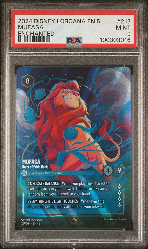 2024 Disney Lorcana En 5-shimmering Skies 217 Mufasa