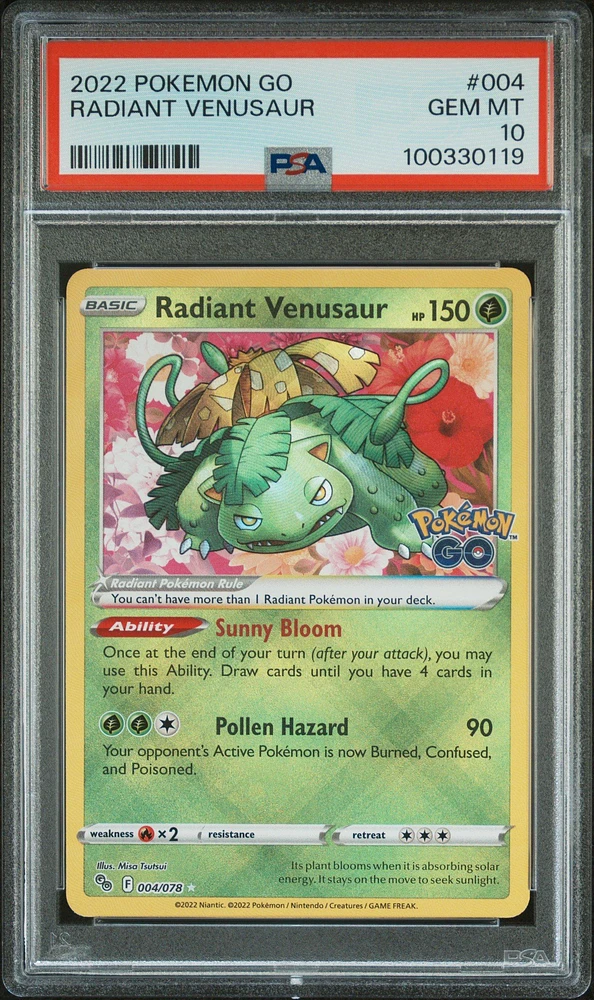 2022 Pokemon Go 004 Radiant Venusaur PSA