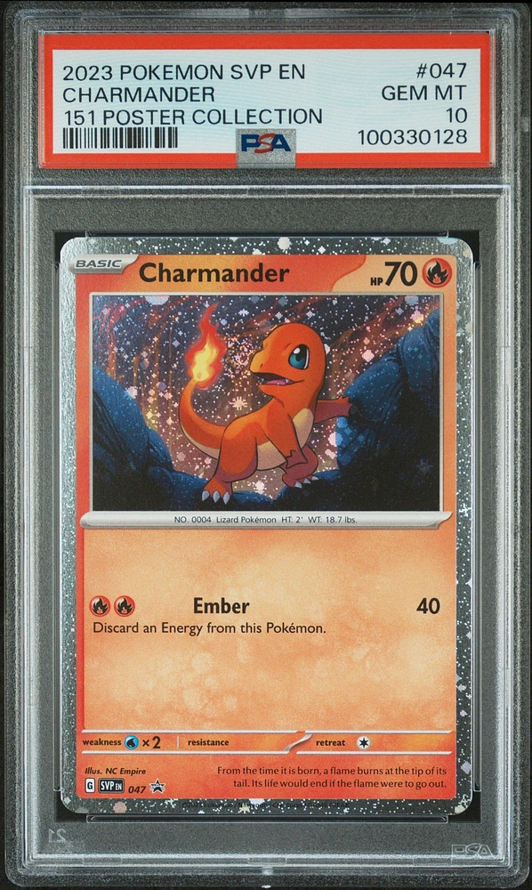 2023 Pokemon Svp En-sv Black Star Promo 047 Charmander 151 Poster Collection PSA