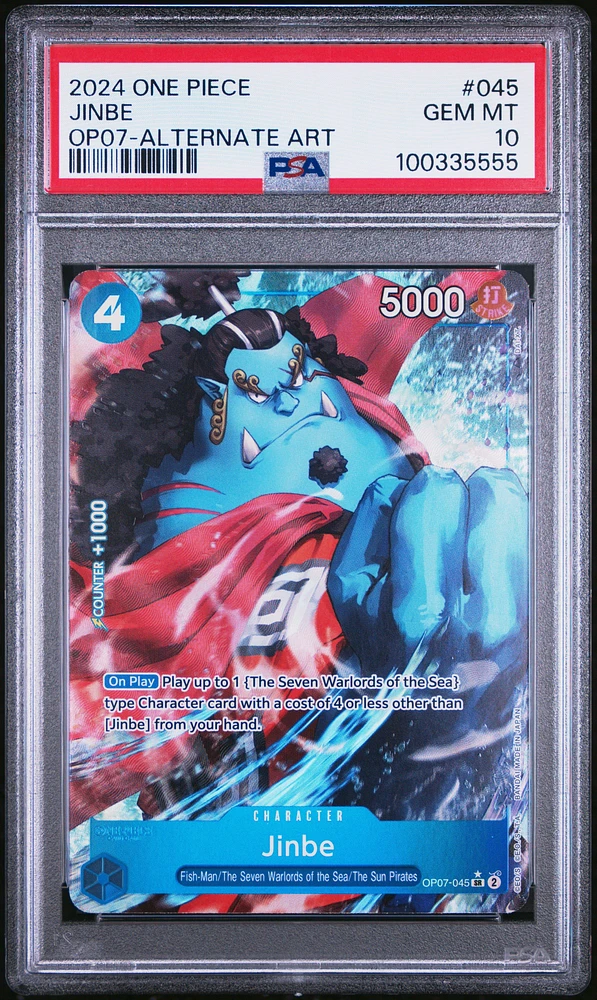 2024 One Piece 500 Years In The Future 045 Jinbe Alternate Art PSA 10