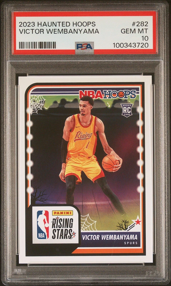 2023 Panini Haunted Hoops 282 Victor Wembanyama PSA 10