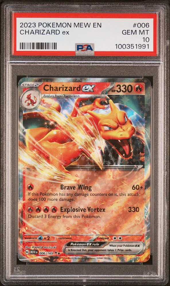 2023 Pokemon Mew En-151 Charizard Ex PSA