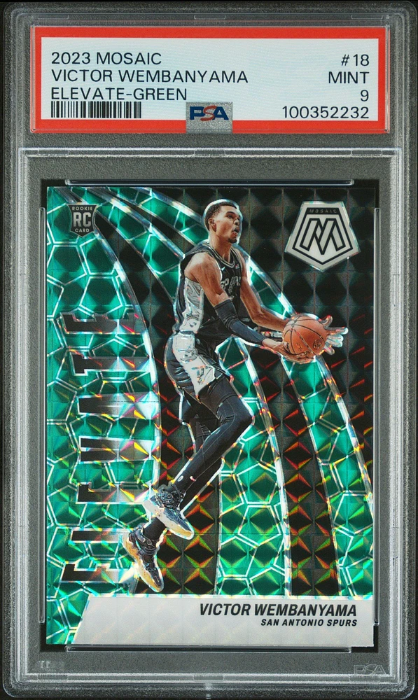 2023 Panini Mosaic Elevate 18 Victor Wembanyama PSA