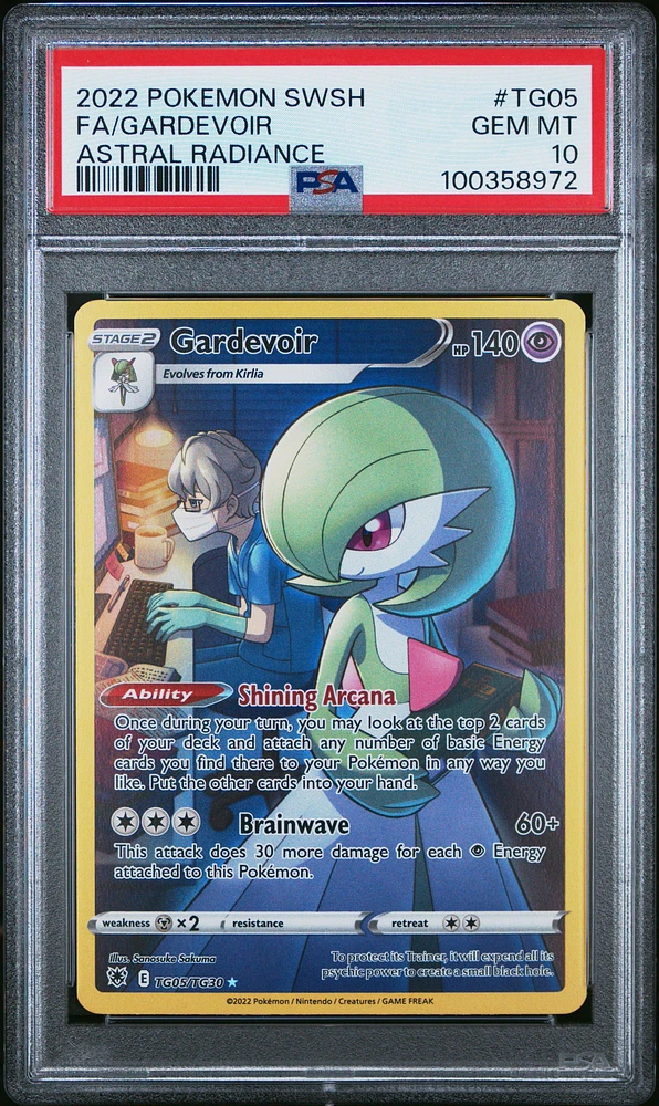 2022 Pokemon Sword & Shield Astral Radiance Tg05 Full Art/gardevoir PSA