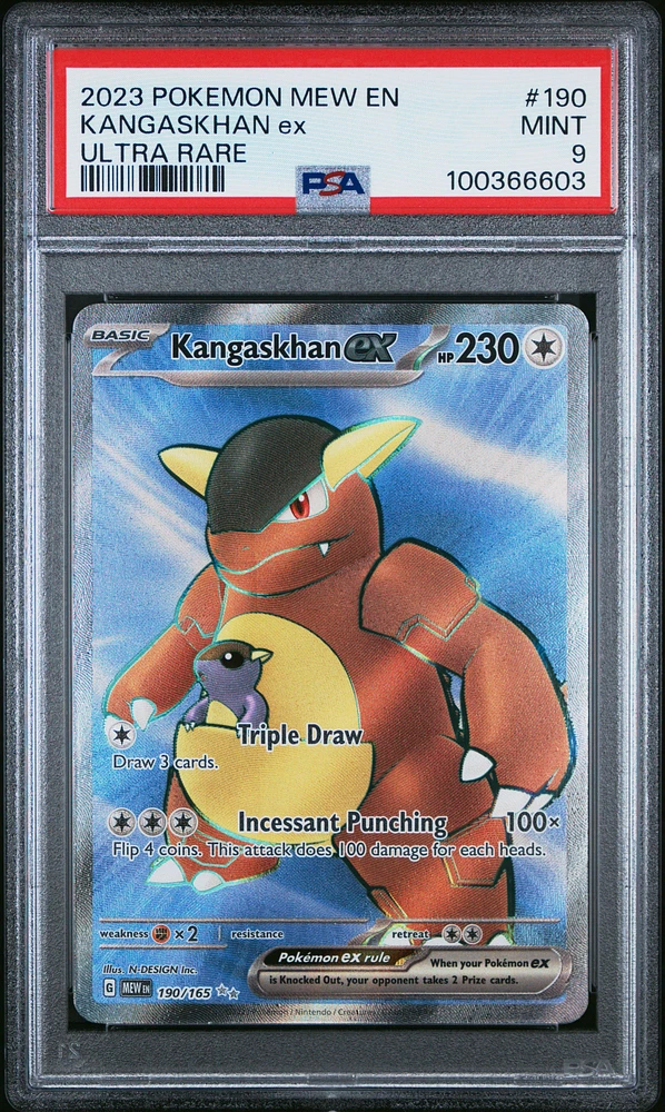 2023 Pokemon Mew En-151 190 Kangaskhan Ex Ultra Rare PSA