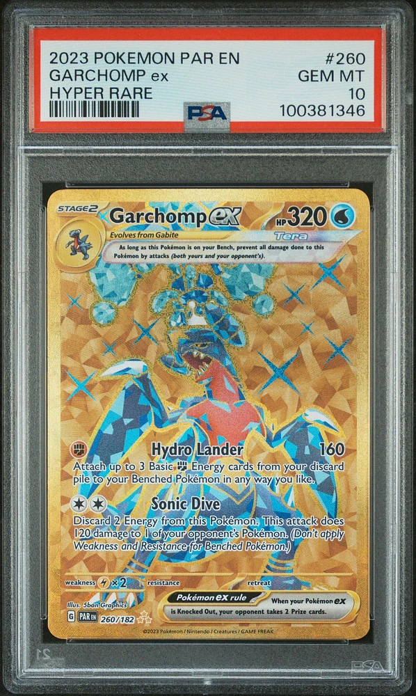 2023 Pokemon Par En-paradox Rift 260 Garchomp Ex Hyper Rare PSA