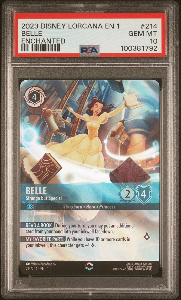 2023 Disney Lorcana En 1-the First Chapter 214 Belle