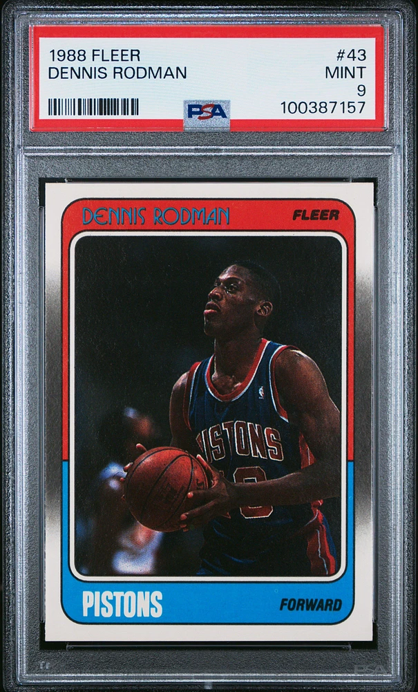 1988 Fleer 43 Dennis Rodman PSA