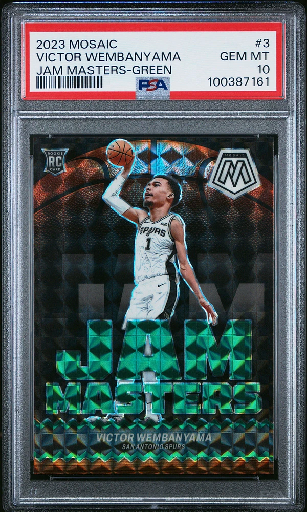2023 Panini Mosaic Jam Masters 3 Victor Wembanyama PSA 10