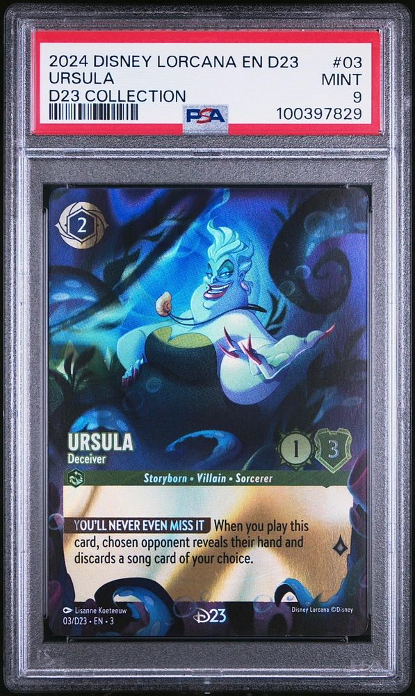 2024 Disney Lorcana En D23-d23 Expo Promo 03 Ursula