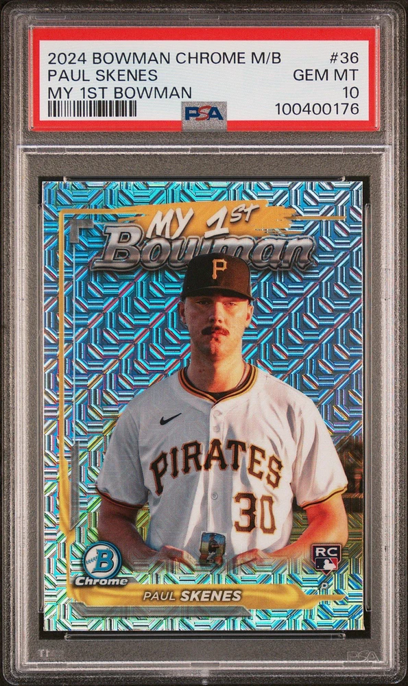 2024 Bowman Chrome Mega Box My 1st Bowman 36 Paul Skenes PSA 10