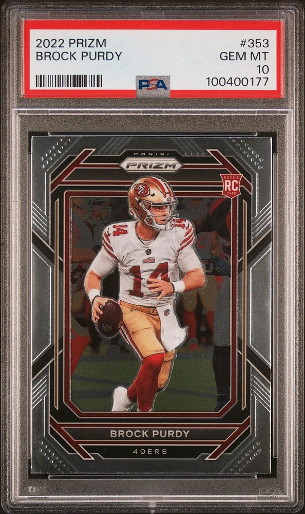 2022 Panini Prizm 353 Brock Purdy PSA