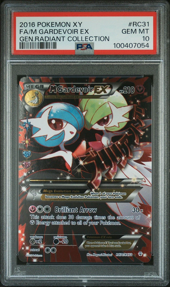 2016 Pokemon Xy Generations Radiant Collection Rc31 Full Art/m Gardevoir Ex PSA